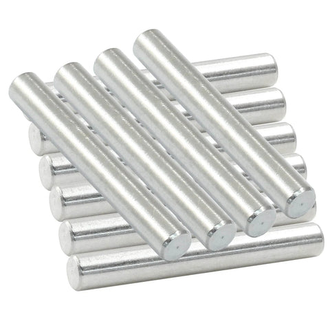 Stack of Ten Pack 4mm Stainless Steel Dowel Pins Shelf Pegs For Furniture Assembly Cabinetry Bookshelves And Industrial Equipment