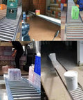 Heavy-Duty Unpowered Roller Conveyor System 30cm X 250cm For Warehouses And Factories Built For Effortless Delivery And Unloading Tough As Nails Material Handling Equipment, galvanized steel rollers for loading crates