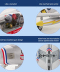 Sabre Inspired F86 EDF Jet RC Airplane For Adults With 80mm EDF 6CH Hobby Model Detailed Cockpit Weathering Realistic Look Dope PNP No Radio Battery Charger - detailed cockpit and authentic features