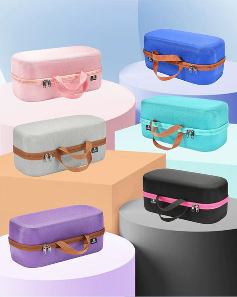 Hard Travel Case For Dyson Hair Dryer And Accessories Ultra Durable Shockproof Shell With Soft Anti Static Lining showcased in six colors