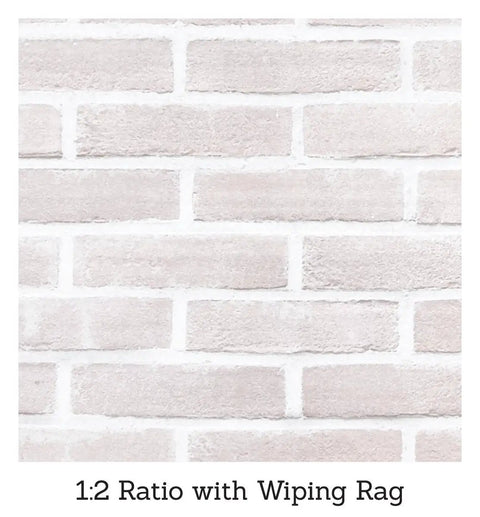 Brick Transformations Kit Whitewashed For Fireplaces And Brick Walls Inside The Home Easy Prep All In One Kit applied on bricks