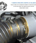 Kaugeow Stainless Steel Hose Clamps 20 Piece Assortment Kit Ranging From One Point Five Inch To Two Point Five Inch Worm Gear Tubing Replacement Fit For Plumbing Auto And Mechanical Jobs Leak Proof And Durable on hose connection