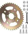 40T Steel Rear Sprocket for Mini Bikes 6 Hole Direct Replacement With Wrench Included, Compatible With CT100U CC100X RB100 B100