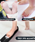 Dope Foot Size Gauge For Realistic Shoe Sizing, Easy To Use Foot Measurement Device, Portable ABS Plastic Ruler, Lightweight Foot Length Tool For Sneakers Boots And Dress Shoes, foot gauge on floor
