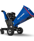 Towable 6 Inch Wood Chipper With Electric Start 15HP 420cc Gas Powered Engine Beast Drum Mulcher Heavy Duty, 4 wheels, tow bar