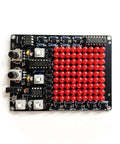 LED PCB Board Chaser Soldering Practice Kit for Beginners, Learn Soldering Like A Pro with red LEDs and marked pads
