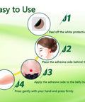 Step-by-step use of Motion Sickness Patches For Car And Boat Rides And Planes On The Go Ships Cruises 24 Count Natural Long Lasting Relief