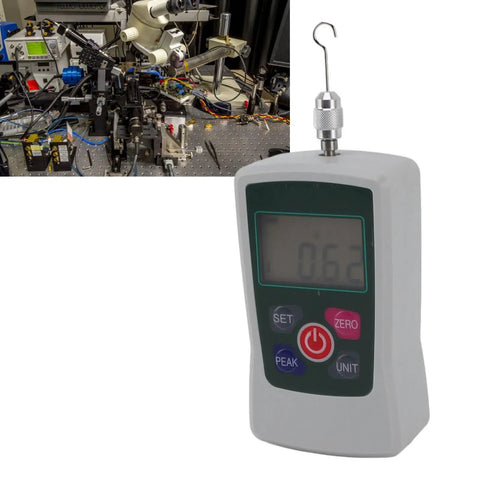 Compact Slick Mini Push And Pull Tester With Built In Sensor 2N To 20N Digital Force Gauge Aluminum Alloy Body Ideal For Material Testing And Quality Control In Labs And Workshops. handheld force gauge with hook
