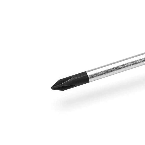 10 Piece Phillips Slotted Pozidriv Screwdriver Set With Dual Material Handles And Speed Zone Grip Non Slip Black Oxide Tips close up