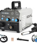 Gasless MIG Welder Flux Core 110V 130Amp Portable Wire Feed Inverter With Synergic Control IGBT For Beginners