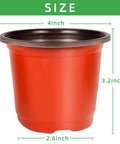 4 Inch Seed Starter Pots Pack Of 100 With Labels For Seedlings And Small Plants Durable Plastic Nursery Pots Perfect For Succulents Flowers Herbs And Urban Garden Projects