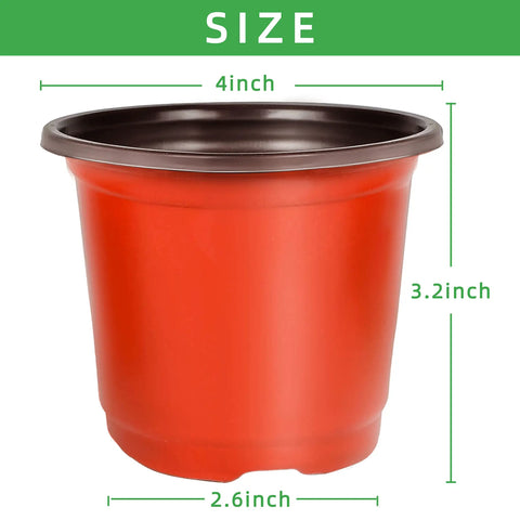 4 Inch Seed Starter Pots Pack Of 100 With Labels For Seedlings And Small Plants Durable Plastic Nursery Pots Perfect For Succulents Flowers Herbs And Urban Garden Projects