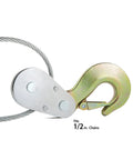 Portable 4 Ton Dual Gear Power Puller All In One Lightweight Beast Under 10 Lbs With sturdy hook and 1/2 inch chain