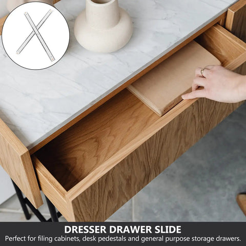 16mm Wide Drawer Slides 200mm Push To Open Rails Side Mount Two-Section Track For Kitchen Cabinets And Office Storage