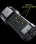 Flateye High Performance Flashlight With Cree LED Multi Position Beam Waterproof And Shockproof 1700 Lumens grip surface detail