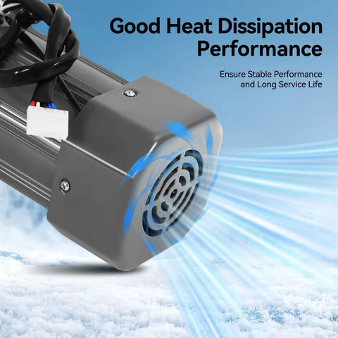 Heat dissipation feature of the 250W Gear Motor With 1 To 5 Reduction 110V Single Phase 270 RPM Adjustable Speed Controller
