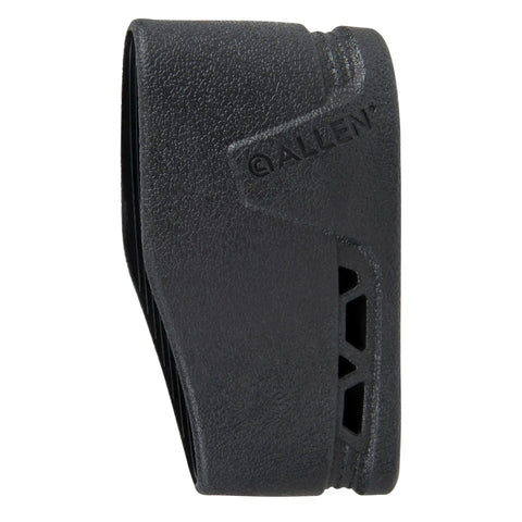 Side view of Recoil Eraser II Slip-On Pad For Medium Firearms A Comfortable Black Cushion That Fits Most Rifles And Semi Auto Shotguns
