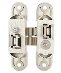Badass Zinc Alloy Concealed Hinge With 180 Degree Swing and Three Way Adjustable Cabinet Hardware showing detailed construction.
