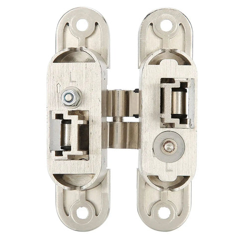 Badass Zinc Alloy Concealed Hinge With 180 Degree Swing and Three Way Adjustable Cabinet Hardware showing detailed construction.