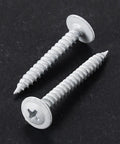 Size 8 White Truss Head Wood Screws Self Tapping Carbon Steel With Black Phosphate Coating Rust Proof High Strength Durable