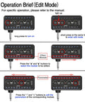 Operation brief for Compact Guitar Headphone Amp With Multi Effects, IR Loader, Tuner, and Rechargeable Battery in edit mode.