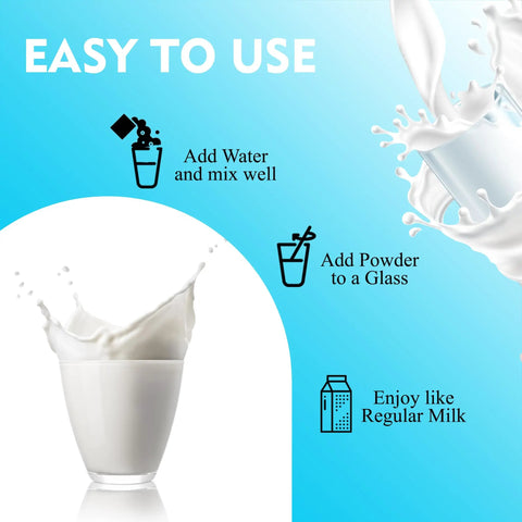 Easy steps to use 100 Percent Real Instant Nonfat Powdered Milk Your Go To For Baking And Coffee Substitute For Liquid Milk Gluten Free.