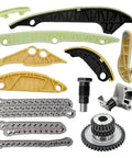 Heavy Duty OEM Camshaft And Timing Chain Kit For VW GTI MK7 And Audi Q5 With 2.0L Turbo Engine Perfect For Fix Your Ride Or Doing A Full Top Notch Swap Without Breaking The Bank Today. camshaft guides, chains, gears, and tensioner parts
