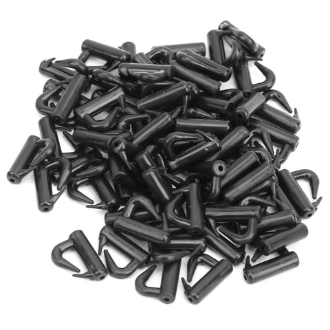 120 Piece Quick Change Spinner Clevis Set With Durable Plastic Blades Rotating Snaps black pieces for fishing tackle