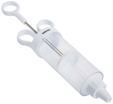 Cupcake Injector And Decorating Icing Kit syringe from Nine Piece Stainless Steel Set with Half Cup filling capacity for home bakers