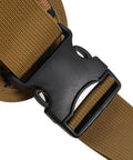 Close-up of the buckle on a Waterproof Tactical Crossbody Backpack With MOLLE System Outdoor EDC Sling Chest Bag Rugged 600D Oxford Fabric