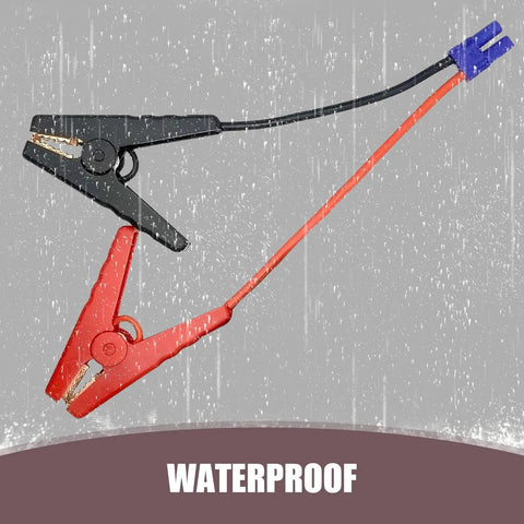 Heavy Duty EC5 Jump Starter Replacement Cable For Dead Car Batteries No Sweat Insulated Alligator Clamps in waterproof setting