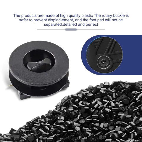 4 Pack Car Floor Mat Clips Set Durable Plastic Interior Fasteners Anti Slip Mats Retainers Universal Fit For Most Vehicles Easy Install And Secure Grip Black close-up