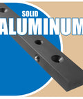 Heavy Duty 19 Inch Aluminum Miter Bar Table Saw Runner With Zero Wiggle For Standard 3/4 X 3/8 Slots showing solid aluminum material.