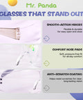Rad 6 Pack Kids Safety Glasses Youth Protective Eyewear ANSI Z87 Certified featuring smooth-action hinges and comfort nose pads.