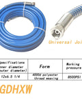 Badass 50 Foot Airless Paint Spray Hose Built Like A Tank For 8500 Psi High Pressure Handling With Ultra Flexible Dual Braided Nylon Core.