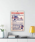 World War II Homefront Nutrition Poster Canvas Wall Art Unframed 20x30 Inch For Living Room Office Decor Vintage History Poster