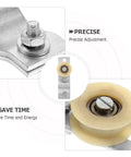 Heavy Duty Motorcycle Chain Tensioner Tool With Pulley Roller For Motorized Bike Engine Kits, Pocket Dirt Bikes, Minibikes And Atvs Ensure Smooth Ride With Bearings, metal roller close-up