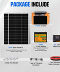 Ultimate RV Solar Starter Kit with 200W panels, 100Ah lithium battery, 1100W inverter, and 30A controller for off-grid campers