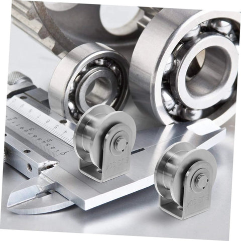 Stainless Steel Pulley Wheel Built Tough Heavy Duty Wire Rope Pulley For Sliding Doors And Rigging, shown with bearings and caliper