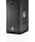 Heavy Duty 144TB Thunderbolt 3 Storage Array With 2040MBPS Transfer Speeds showing rugged eight bay unit black chassis.