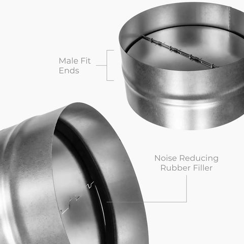 10 In Backdraft Damper With Thick Rubber Gasket Kicks Cold Drafts Out And Smooths Airflow For Range Hoods Bathroom Fans And HVAC Systems This Rugged One Way Duct Piece Installs Without Sweat And Holds Its Ground