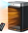 Space Heater With Motion Sensor Portable Indoor Ceramic Heater 1500W Oscillating With Remote Timer And Thermostat in use