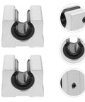 Two Pack Linear Guide Sliders Aluminum Alloy Blocks With Rust Resistant Build And Easy Maintenance For Industrial Equipment