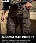 Men's Tactical Ripstop Cargo Pants With Water Resistant Duratex Fabric, showcasing magnetic Duratex pocket.