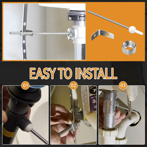 Rock Solid Stainless Steel Pivot Rod Kit And Clip Assembly 12689 Replacement Part For Moen Bathroom Sink Pop Up Drain Stopper With Smooth Lift Rod Action And Zero Fuss Diy Install