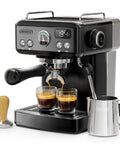 Premium 58Mm Espresso Coffee Machine Built Different With A High Octane 20 Bar Pump And Sleek Black Stainless Steel Frame For True Coffee Junkies Chasing Dead Straight Crema Shots Daily, brewing espresso shots.
