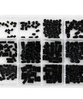 Beefy 420 Piece Socket Set And Screw Assortment Kit For Industrial Repair, Carbon Steel With Black Oxide Finish, assorted screws in case.