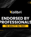 Kolibri brand logo with the phrase 'Endorsed by Professionals' on a dark background, promoting credibility and quality.