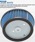 HD 0800 Air Filter Replacement 29442 99E with three-bolt design for Harley Davidson motorcycles.