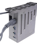 Compact connector for 550 Watt Bench Belt Sander Tabletop Variable Speed Grinder with power cord attachment.